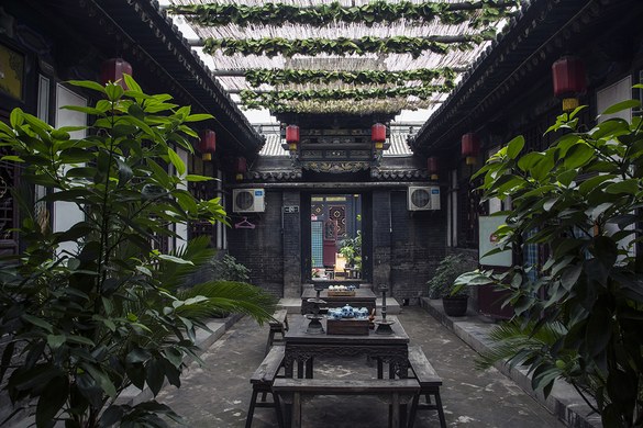 平遥鸿锦泰民俗客栈土炕大床房住宿推荐