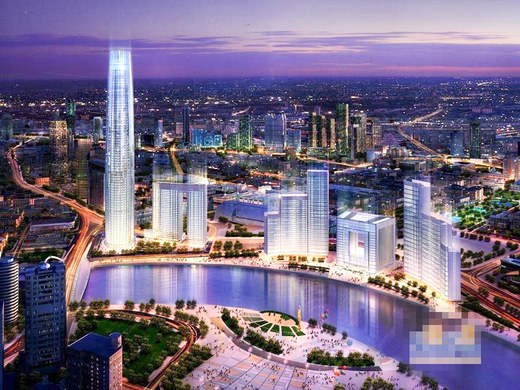 天津津塔津海公寓高级海景大床房